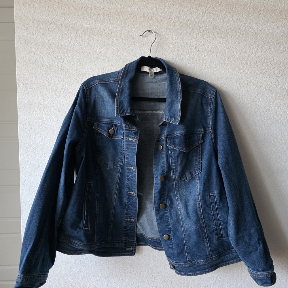 Cato Multicolor Embroidered Denim Jacket - Picture 7 of 8